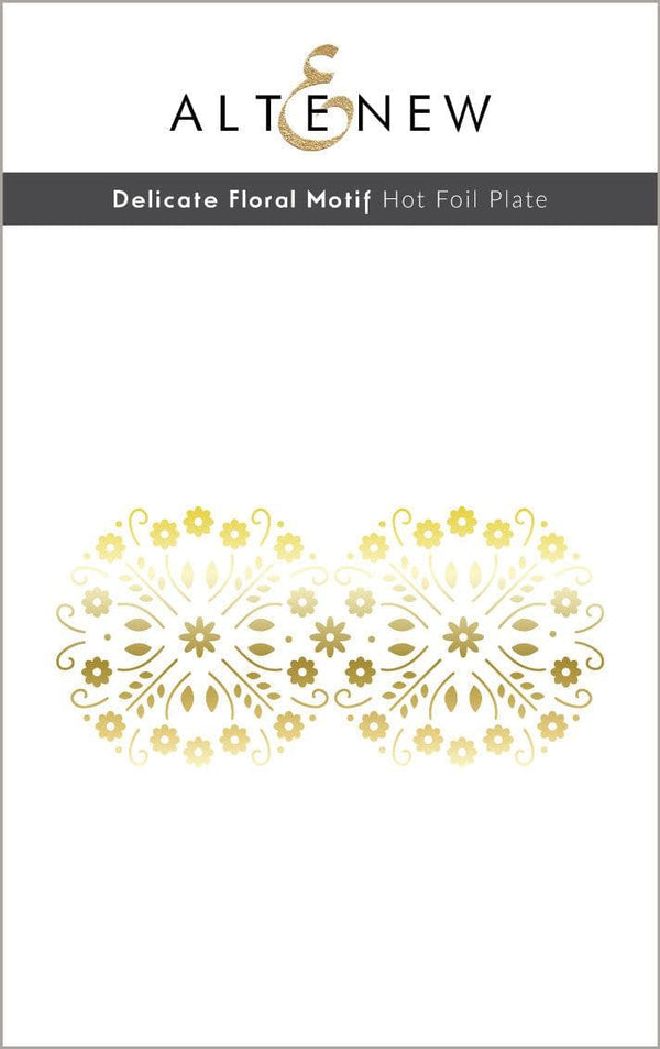 Part A-Glitz Art Craft Co.,LTD Hot Foil Plate Delicate Floral Motif Hot Foil Plate