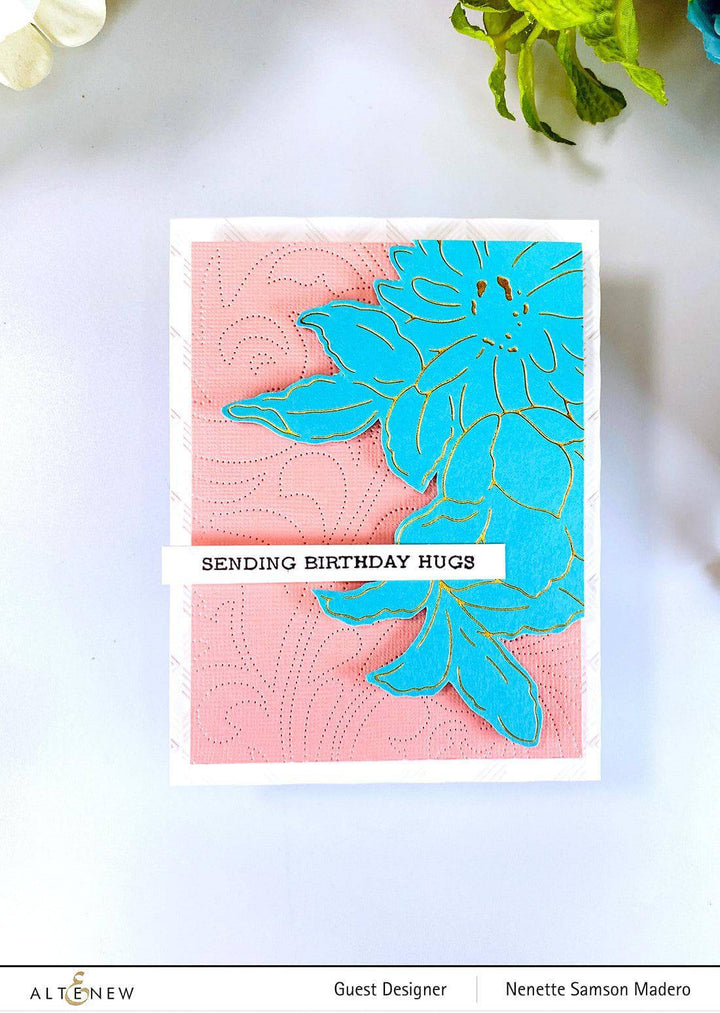 Part A-Glitz Art Craft Co.,LTD Hot Foil Plate Delightful Flowers Hot Foil Plate