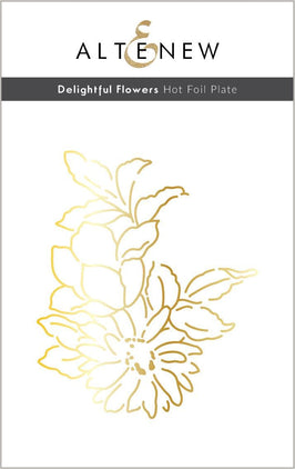 Part A-Glitz Art Craft Co.,LTD Hot Foil Plate Delightful Flowers Hot Foil Plate