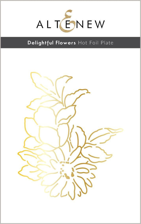 Part A-Glitz Art Craft Co.,LTD Hot Foil Plate Delightful Flowers Hot Foil Plate