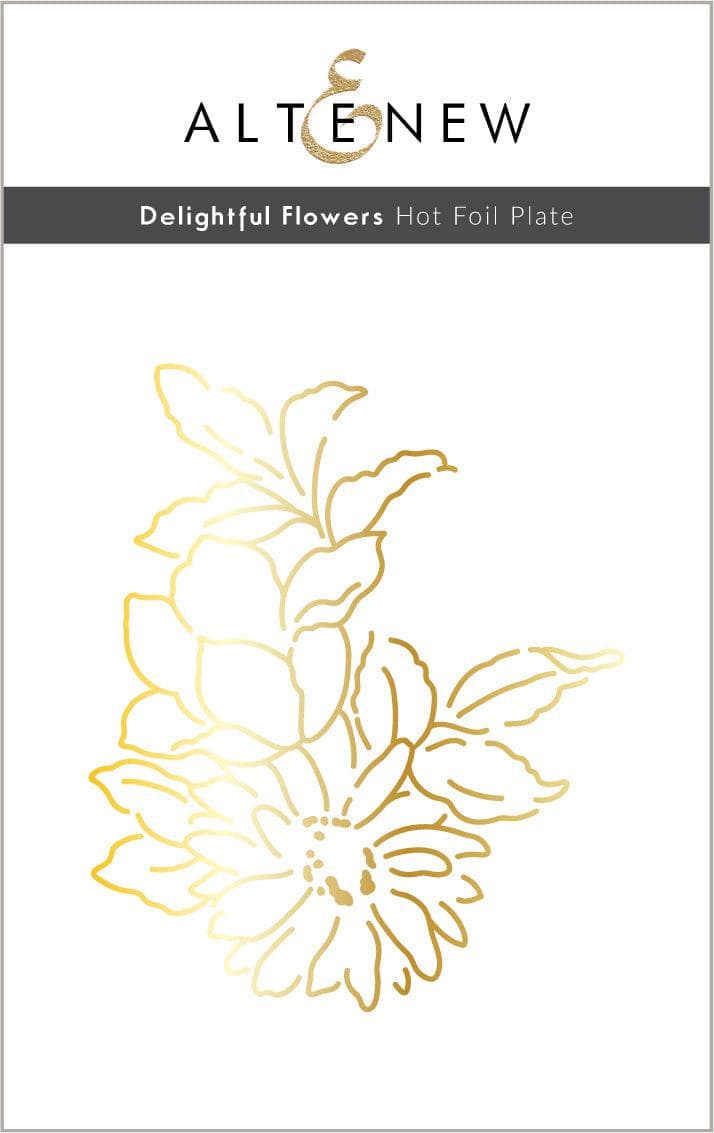 Part A-Glitz Art Craft Co.,LTD Hot Foil Plate Delightful Flowers Hot Foil Plate