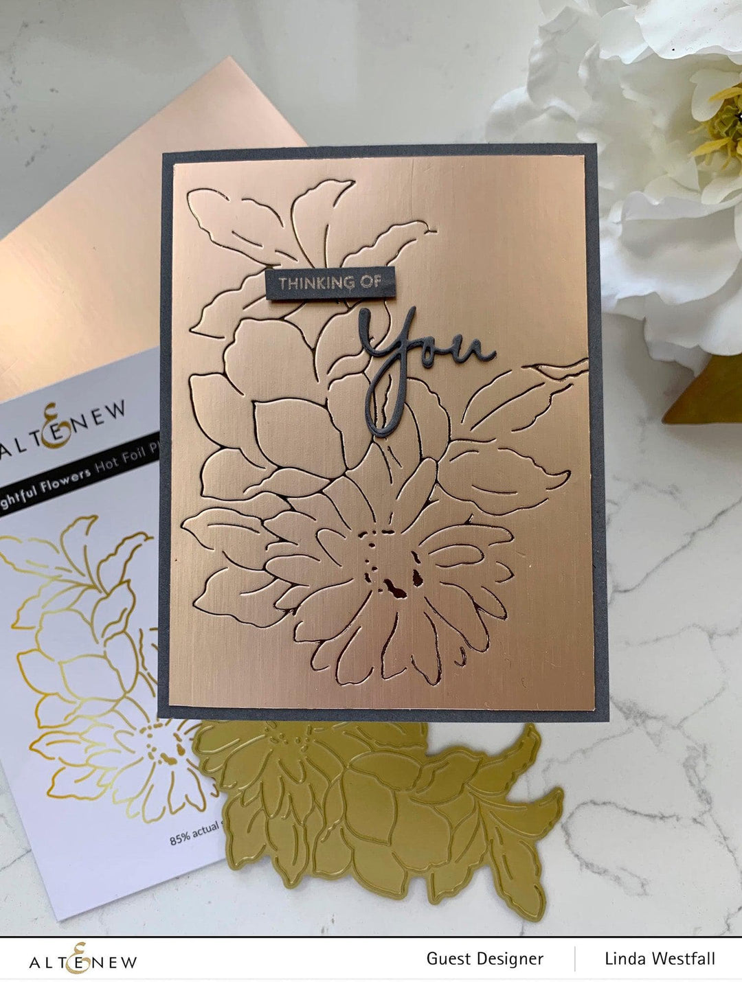 Part A-Glitz Art Craft Co.,LTD Hot Foil Plate Delightful Flowers Hot Foil Plate