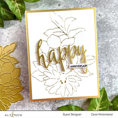 Part A-Glitz Art Craft Co.,LTD Hot Foil Plate Delightful Flowers Hot Foil Plate
