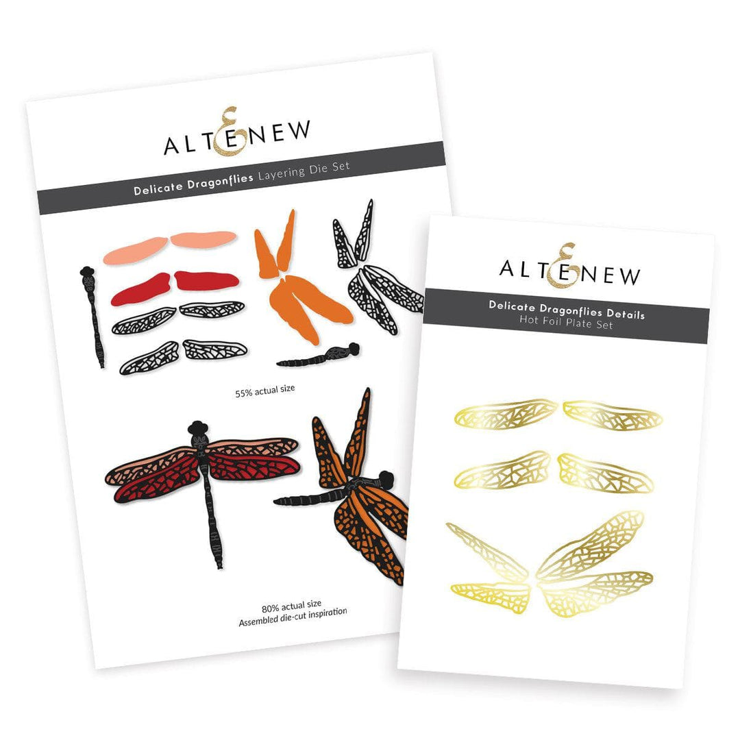 Altenew Stamp & Die Bundle Delicate Dragonflies
