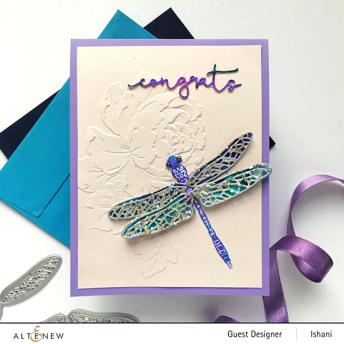 Altenew Hot Foil Plate & Die Bundle Delicate Dragonflies