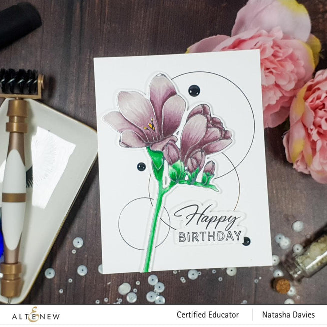 Altenew Hot Foil Plate & Die Bundle Fine Rings: Circles Hot Foil Plate & Die Bundle