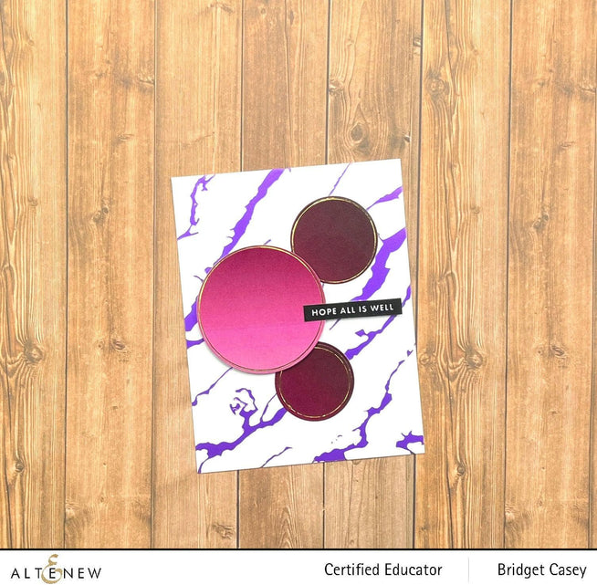 Altenew Hot Foil Plate & Die Bundle Fine Rings: Circles Hot Foil Plate & Die Bundle