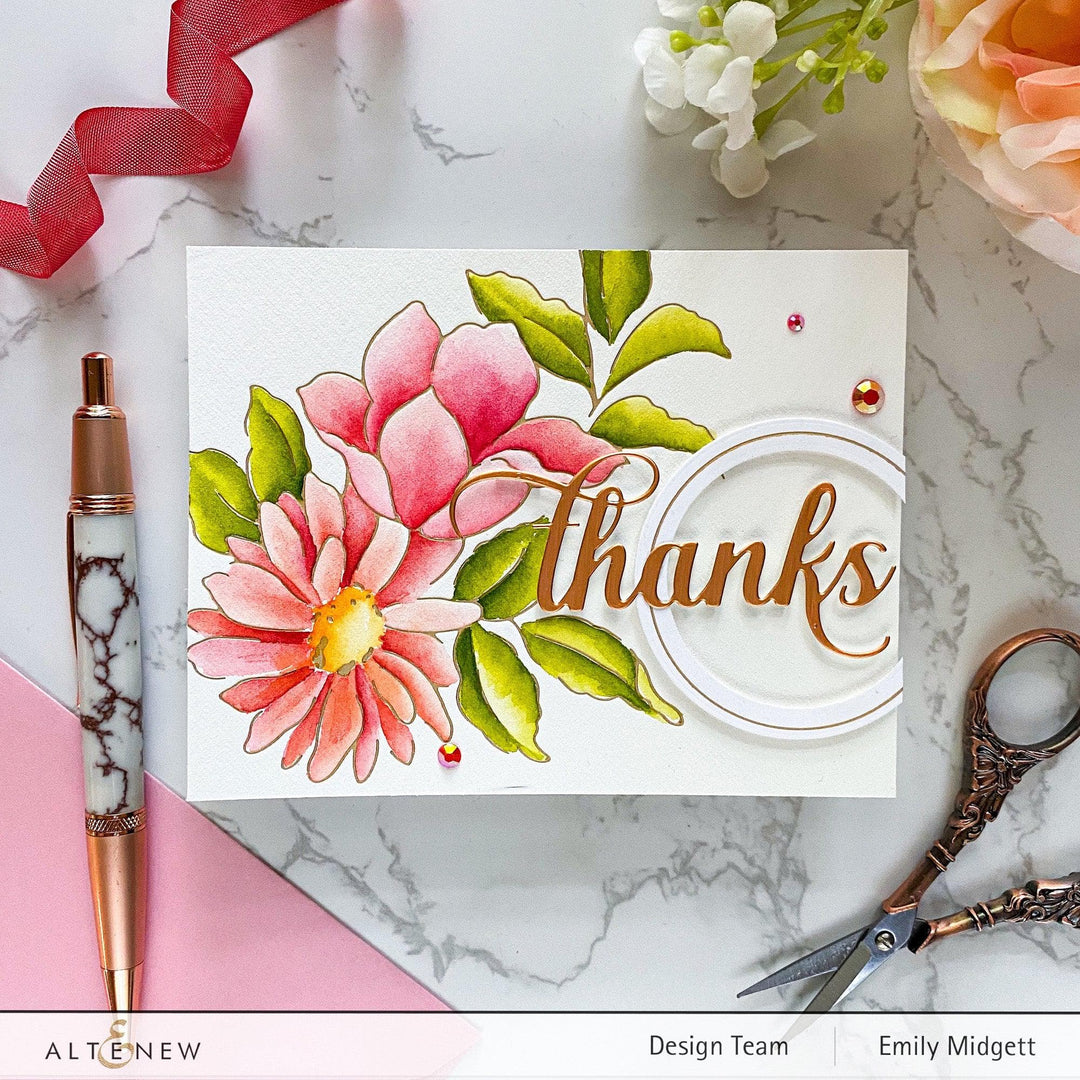Altenew Hot Foil Plate & Die Bundle Fine Rings: Circles Hot Foil Plate & Die Bundle