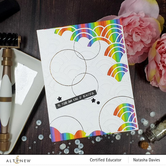 Altenew Hot Foil Plate & Die Bundle Fine Rings: Circles Hot Foil Plate & Die Bundle