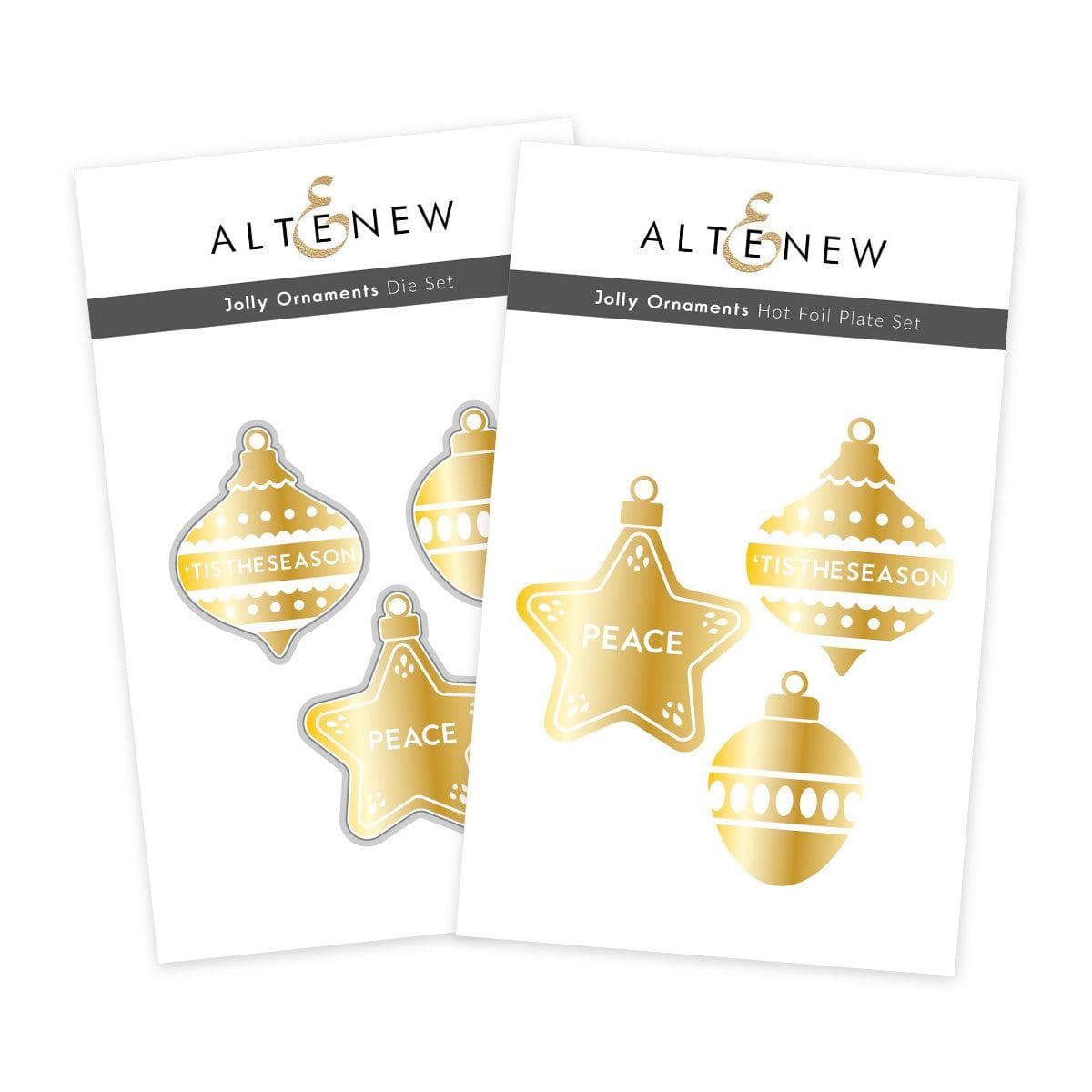 Altenew Hot Foil Plate & Die Bundle Jolly Ornaments