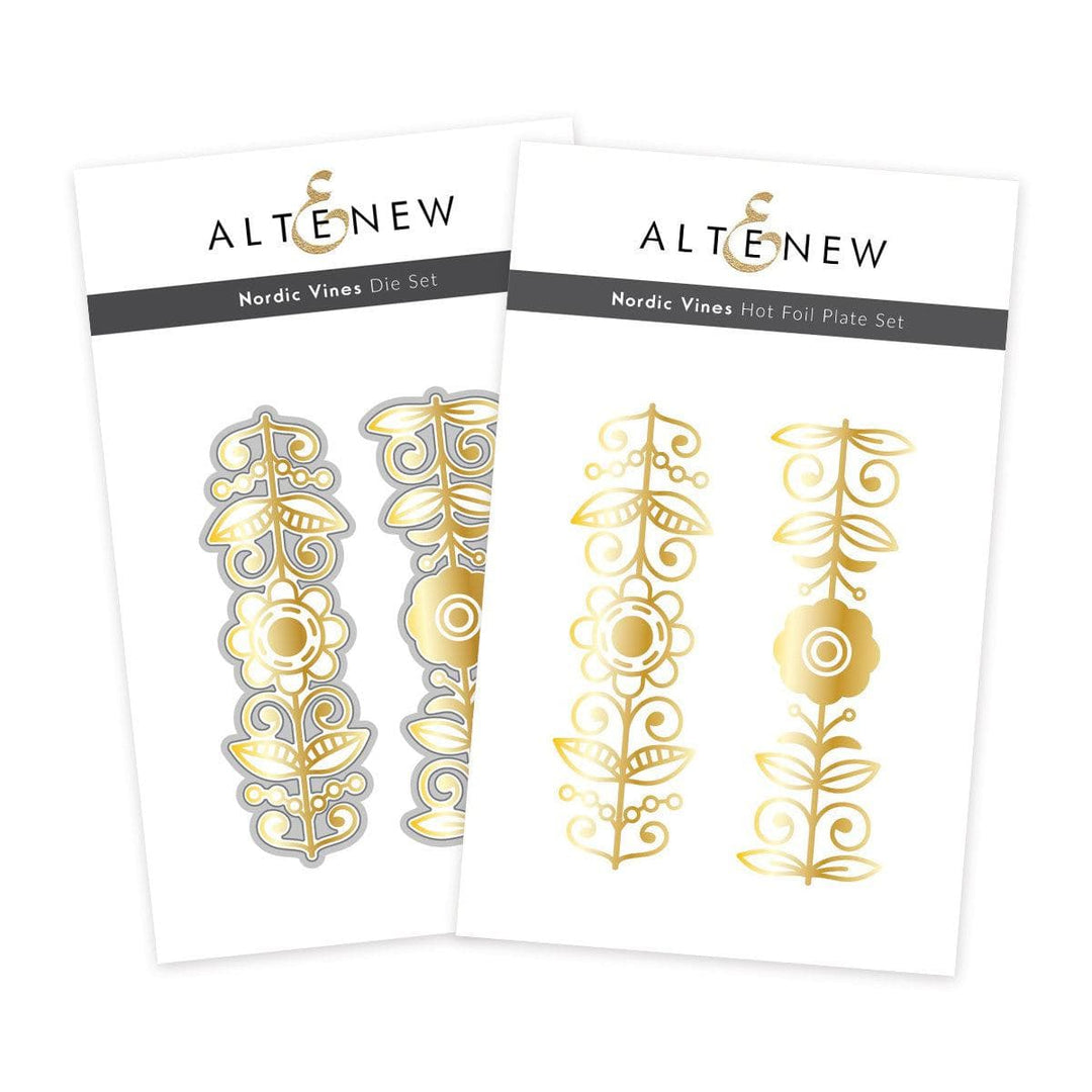 Altenew Hot Foil Plate & Die Bundle Nordic Vines