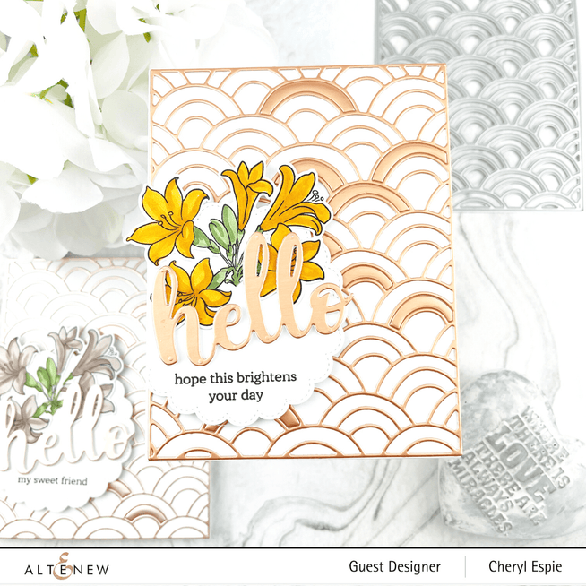 Altenew Hot Foil Plate & Die Bundle Scalloped Circles Hot Foil Plate & Stitched Scalloped Circles Die Bundle