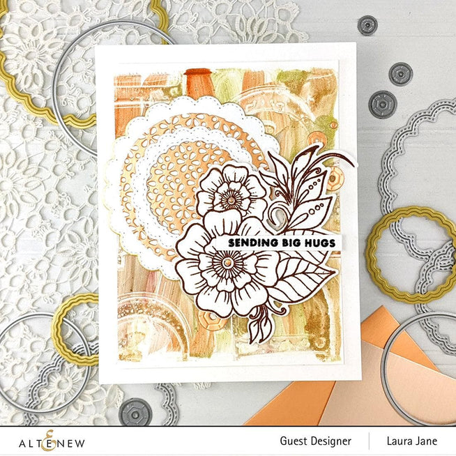 Altenew Hot Foil Plate & Die Bundle Scalloped Circles Hot Foil Plate & Stitched Scalloped Circles Die Bundle