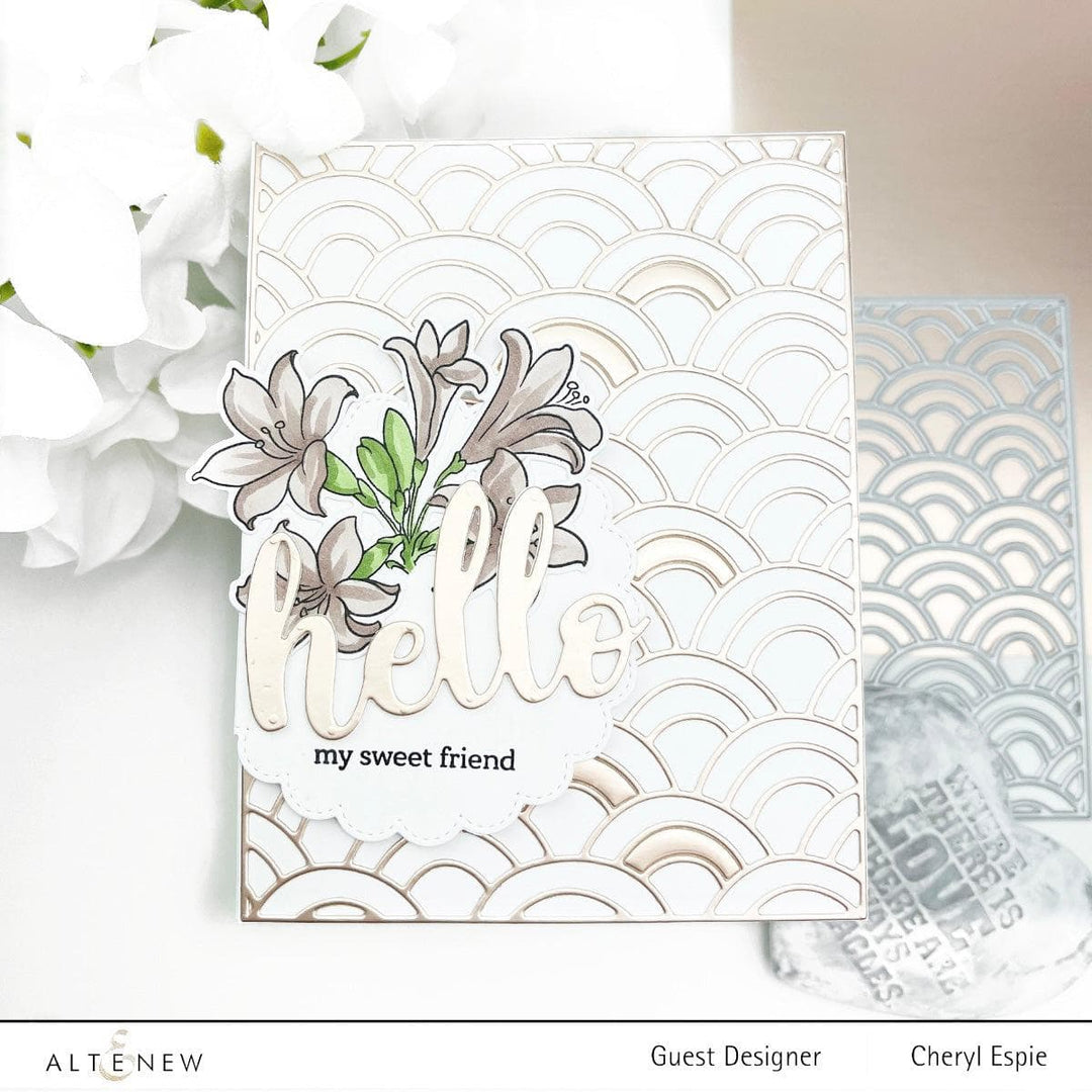 Altenew Hot Foil Plate & Die Bundle Scalloped Circles Hot Foil Plate & Stitched Scalloped Circles Die Bundle