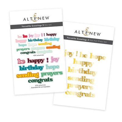 Altenew Hot Foil Plate & Die Bundle Versatile Greetings 2