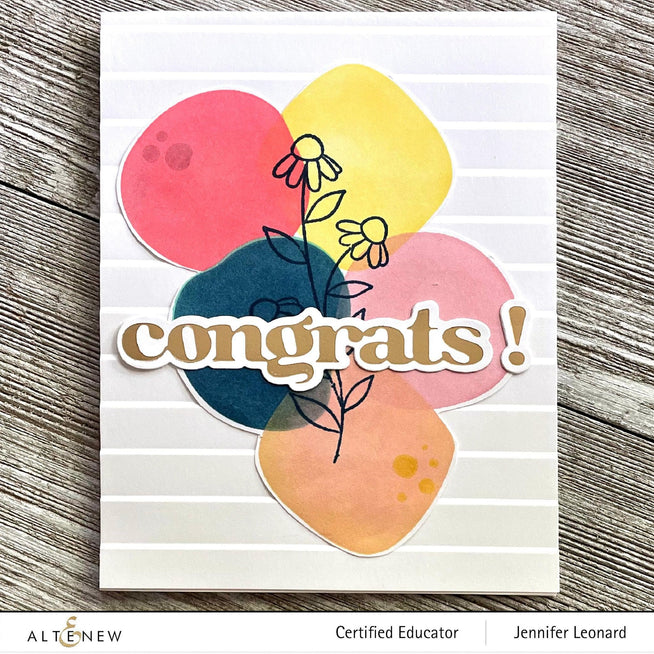Altenew Versatile Greetings 2 hot foil plate and die bundle for card making and crafting projects.