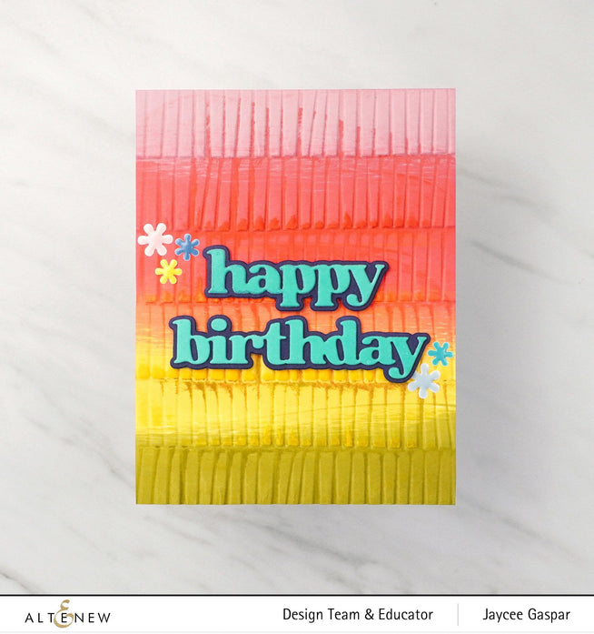Altenew Versatile Greetings 2 hot foil plate and die bundle for card-making, featuring elegant greeting designs.