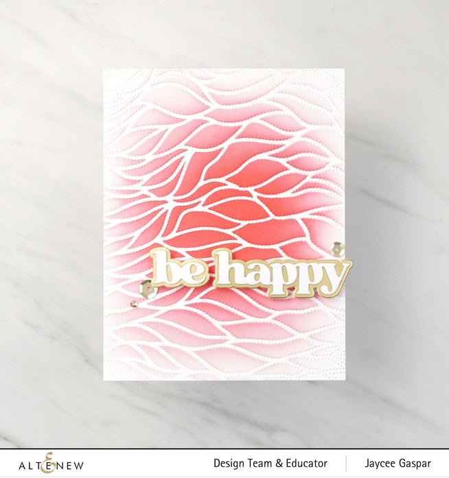 Altenew Versatile Greetings 2 hot foil plate and die bundle for card making and craft projects.