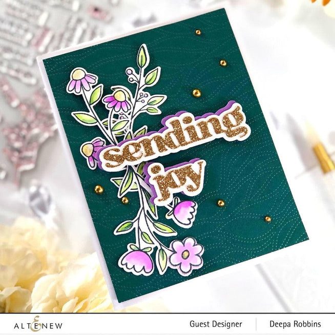 Altenew Versatile Greetings 2 hot foil plate and die bundle for creating custom greeting cards and craft projects.