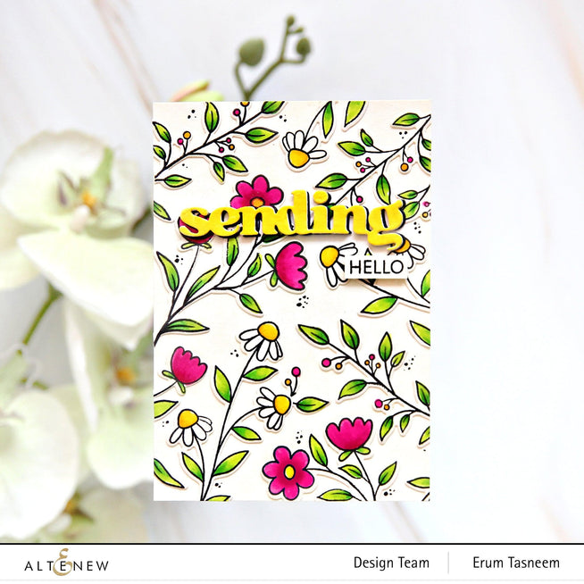 Altenew Versatile Greetings 2 hot foil plate and die bundle for card making and craft projects.