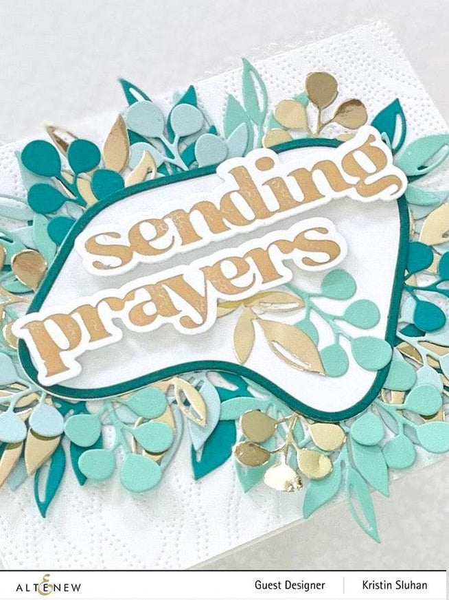 Altenew Versatile Greetings 2 hot foil plate and die bundle, featuring elegant greeting card designs for crafting projects.