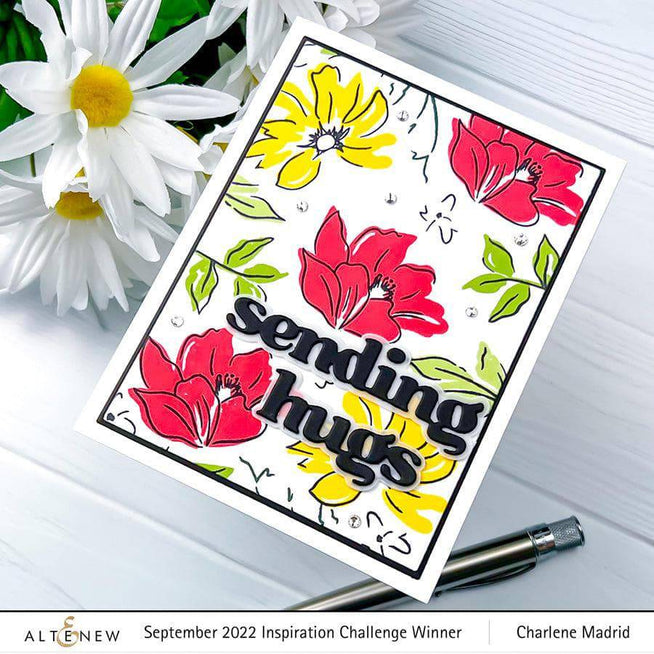 Altenew Versatile Greetings 2 hot foil plate and die bundle for card making and crafting projects.