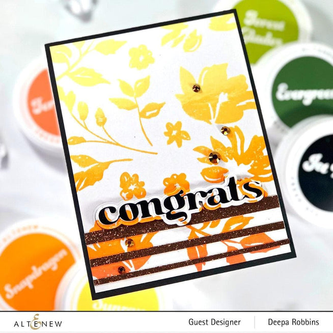 Altenew Versatile Greetings 2 hot foil plate and die bundle for creating elegant greeting cards and embossed designs.