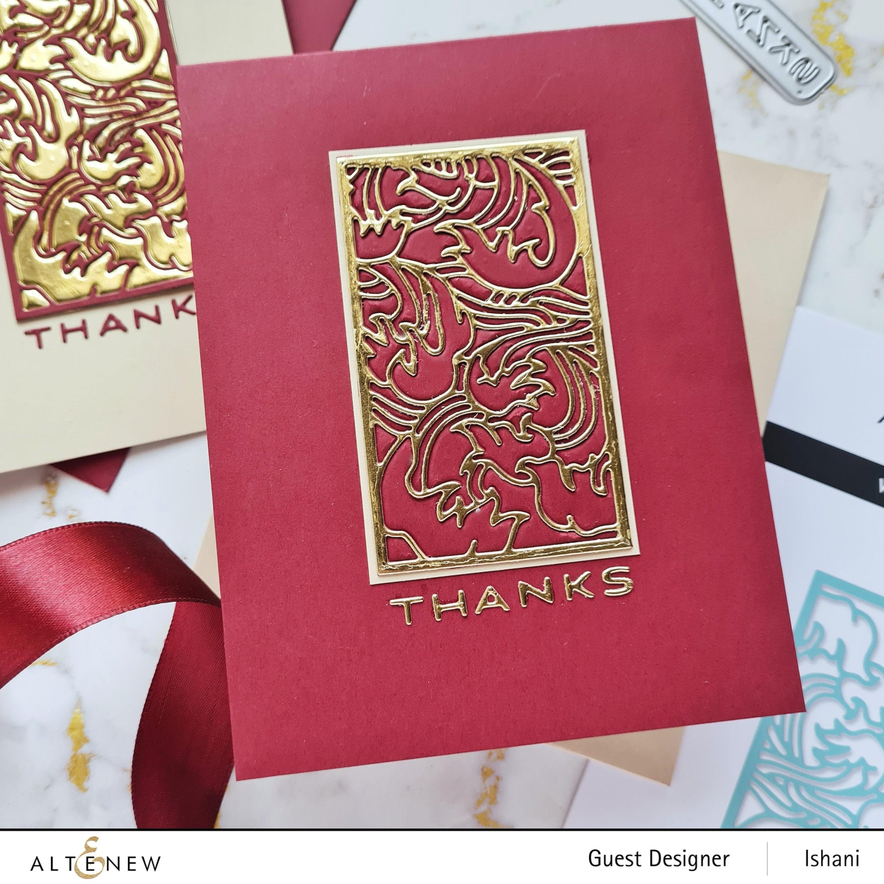 Vertical Greetings Hot Foil Plate & Die Bundle | Altenew