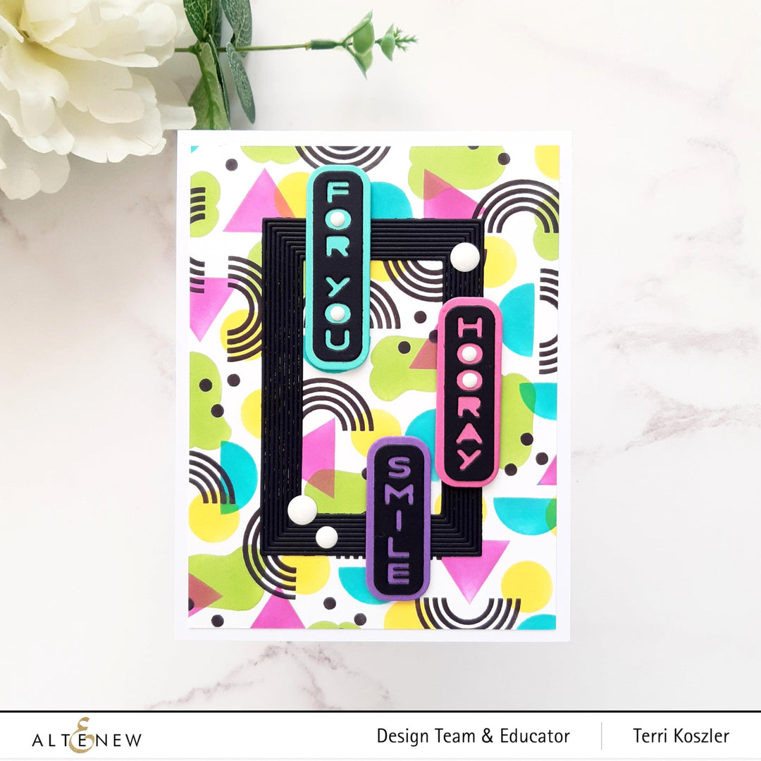 Altenew Stamp & Die Bundle Vertical Greetings