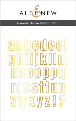 Part A-Glitz Art Craft Co.,LTD Hot Foil Plate Essential Alpha Hot Foil Plate