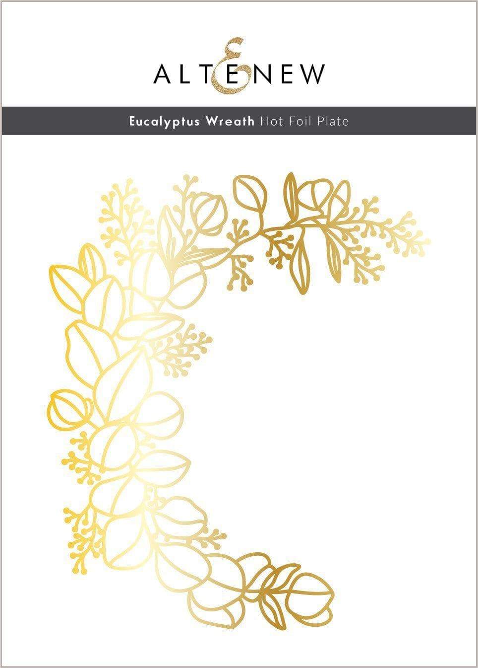 Part A-Glitz Art Craft Co.,LTD Hot Foil Plate Eucalyptus Wreath Hot Foil Plate