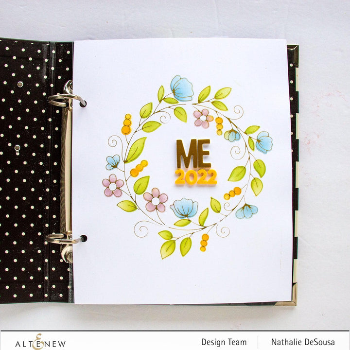 Part A-Glitz Art Craft Co.,LTD Hot Foil Plate Flower Wreath Hot Foil Plate