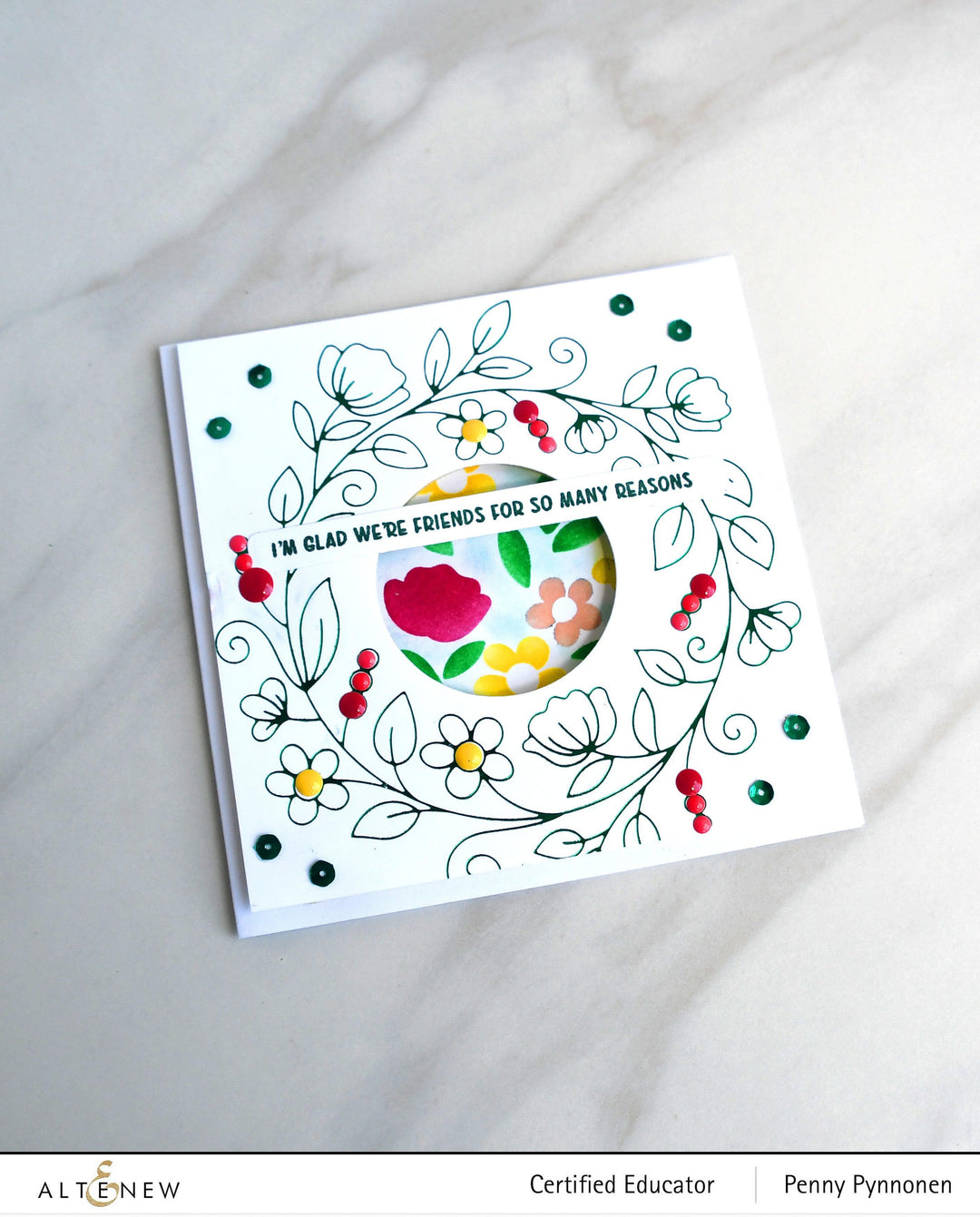 Part A-Glitz Art Craft Co.,LTD Hot Foil Plate Flower Wreath Hot Foil Plate