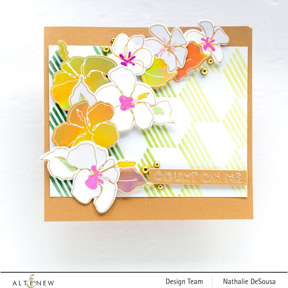 Part A-Glitz Art Craft Co.,LTD Hot Foil Plate Linear Life: Tropical Garden Hot Foil Plate Set