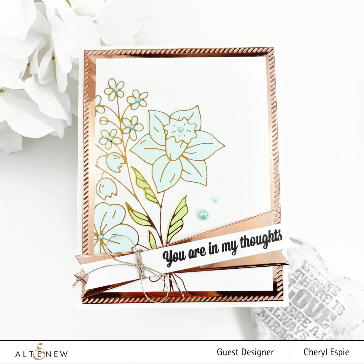 Part A-Glitz Art Craft Co.,LTD Hot Foil Plate Morning Blooms Hot Foil Plate