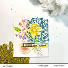 Part A-Glitz Art Craft Co.,LTD Hot Foil Plate Morning Blooms Hot Foil Plate