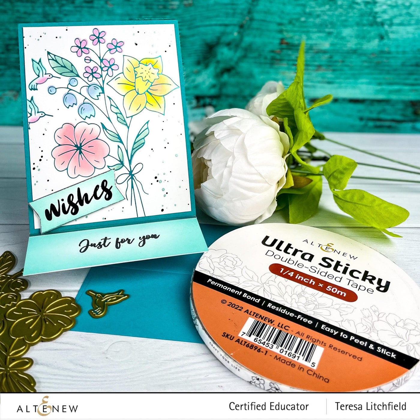 Part A-Glitz Art Craft Co.,LTD Hot Foil Plate Morning Blooms Hot Foil Plate