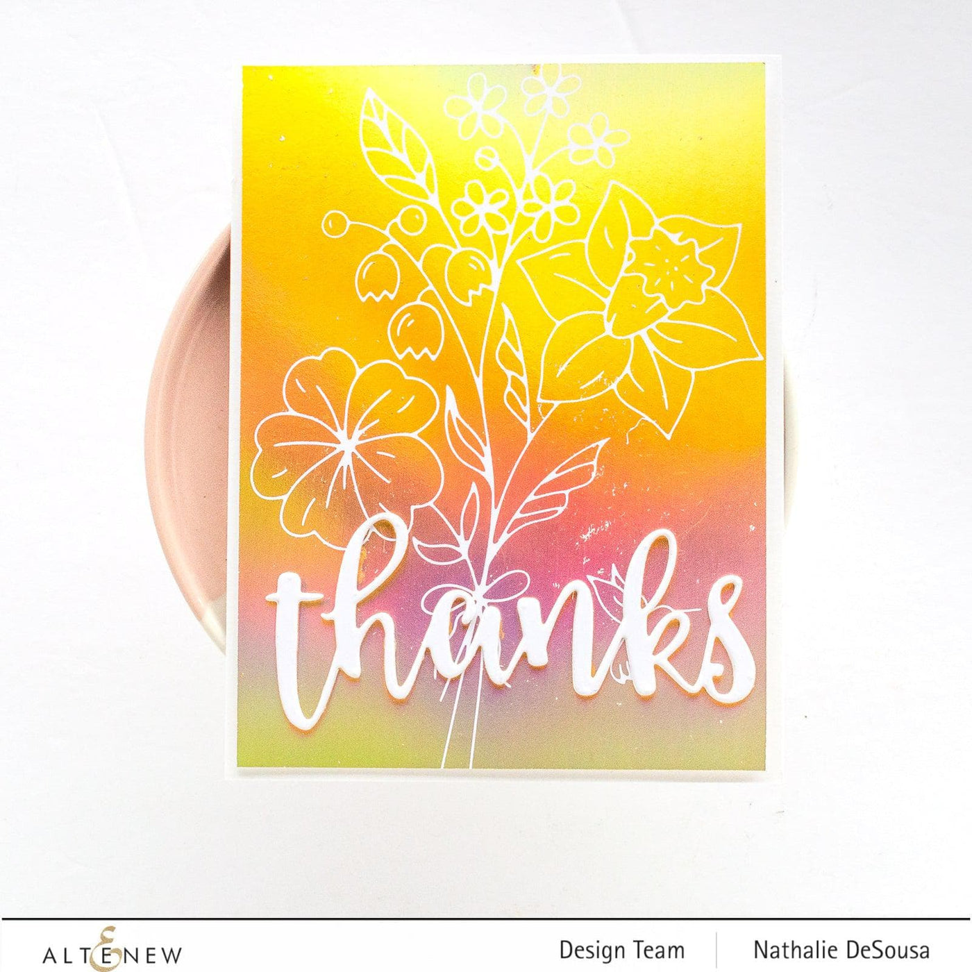 Part A-Glitz Art Craft Co.,LTD Hot Foil Plate Morning Blooms Hot Foil Plate