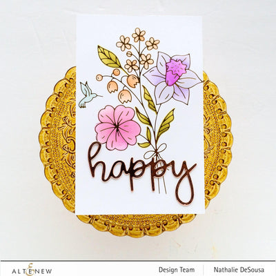 Part A-Glitz Art Craft Co.,LTD Hot Foil Plate Morning Blooms Hot Foil Plate