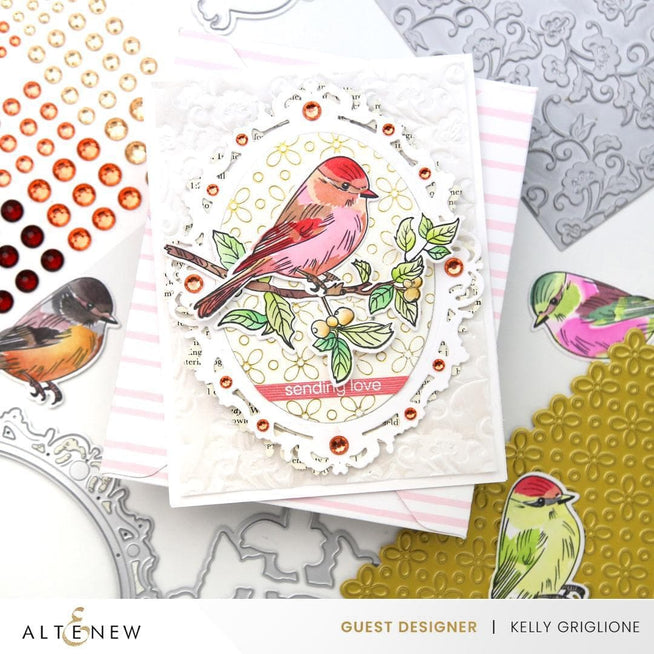 Altenew Petal Harmony hot foil plate with floral petal design for decorative foil embossing and crafting projects.