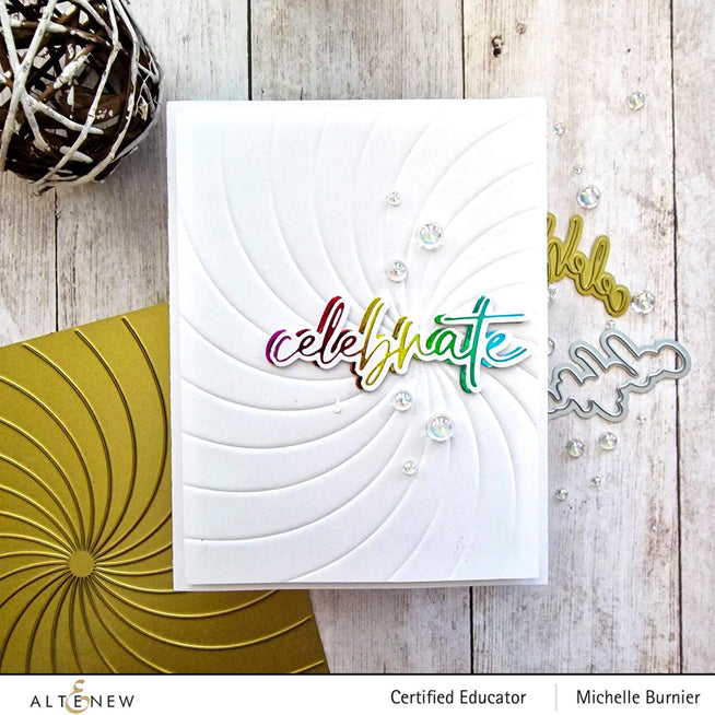 Part A-Glitz Art Craft Co.,LTD Hot Foil Plate Rainbow Burst Hot Foil Plate