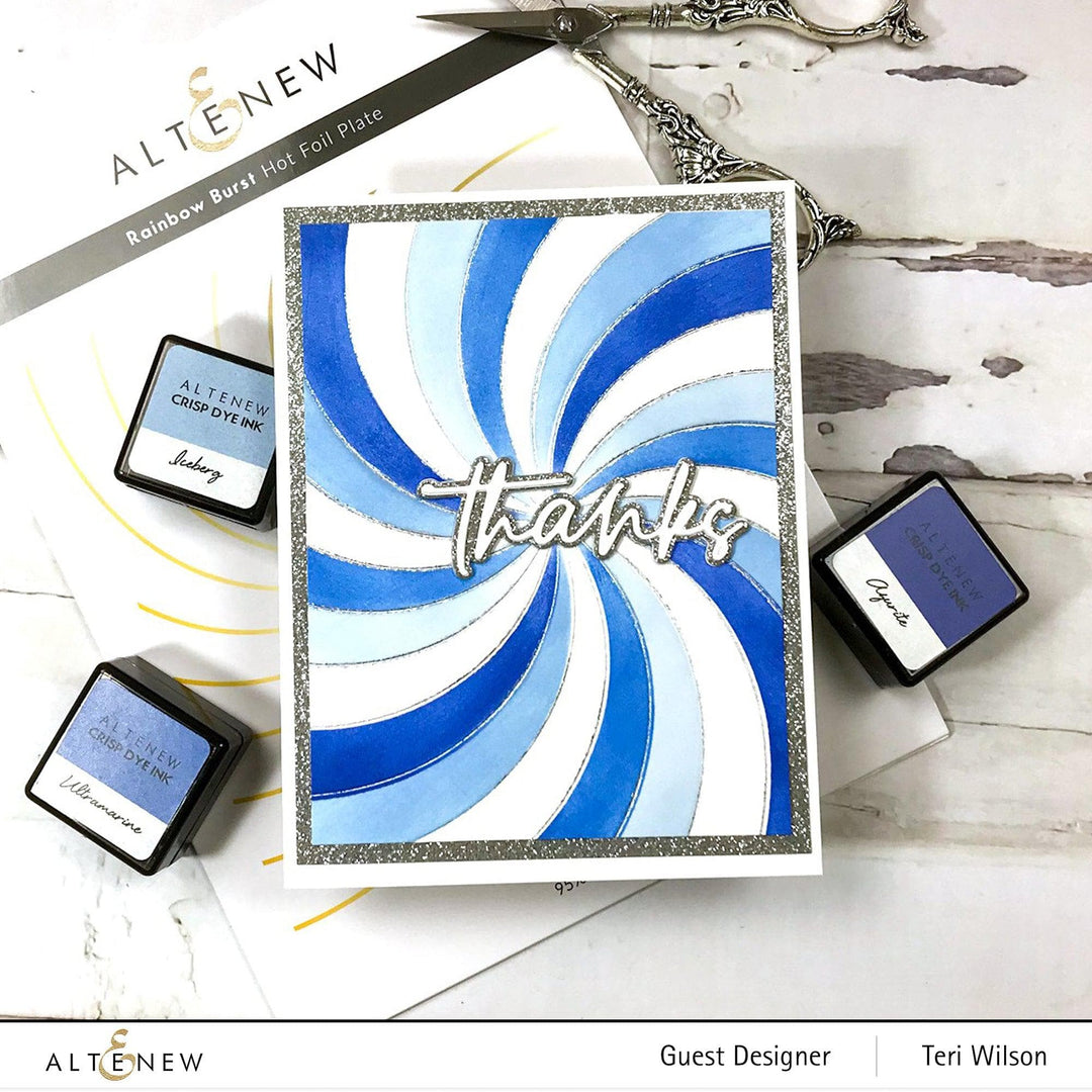 Part A-Glitz Art Craft Co.,LTD Hot Foil Plate Rainbow Burst Hot Foil Plate