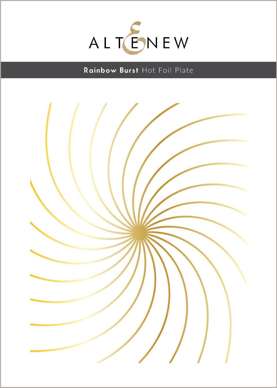 Part A-Glitz Art Craft Co.,LTD Hot Foil Plate Rainbow Burst Hot Foil Plate