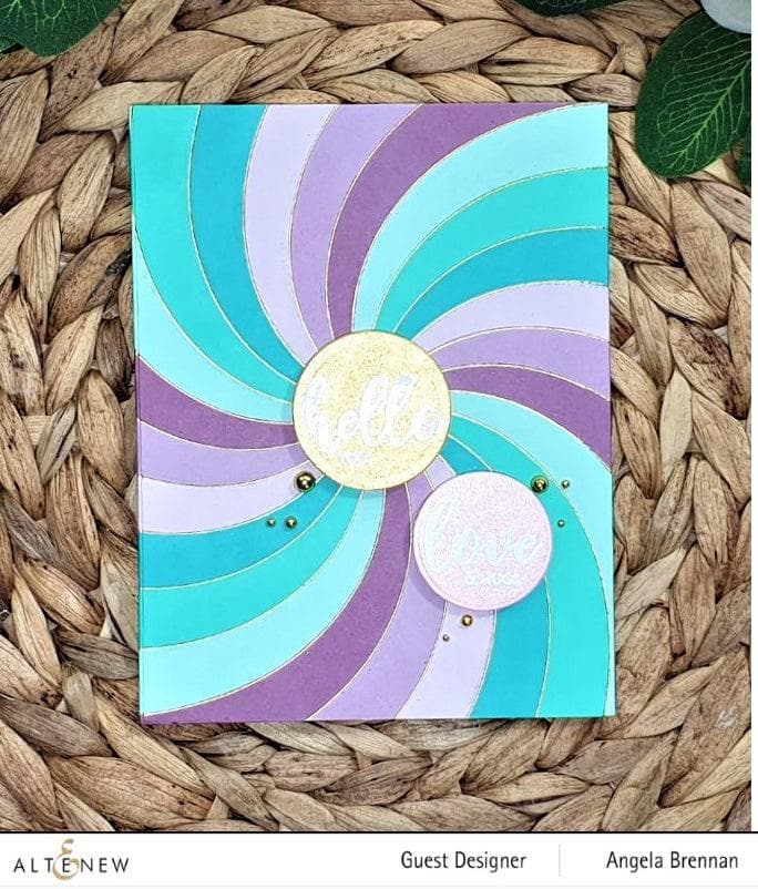 Part A-Glitz Art Craft Co.,LTD Hot Foil Plate Rainbow Burst Hot Foil Plate