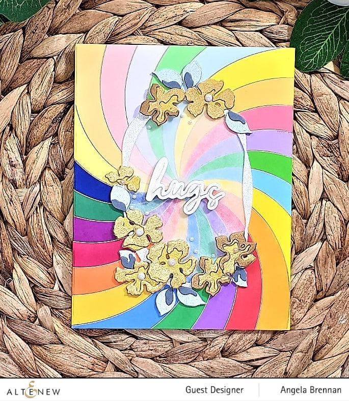 Part A-Glitz Art Craft Co.,LTD Hot Foil Plate Rainbow Burst Hot Foil Plate