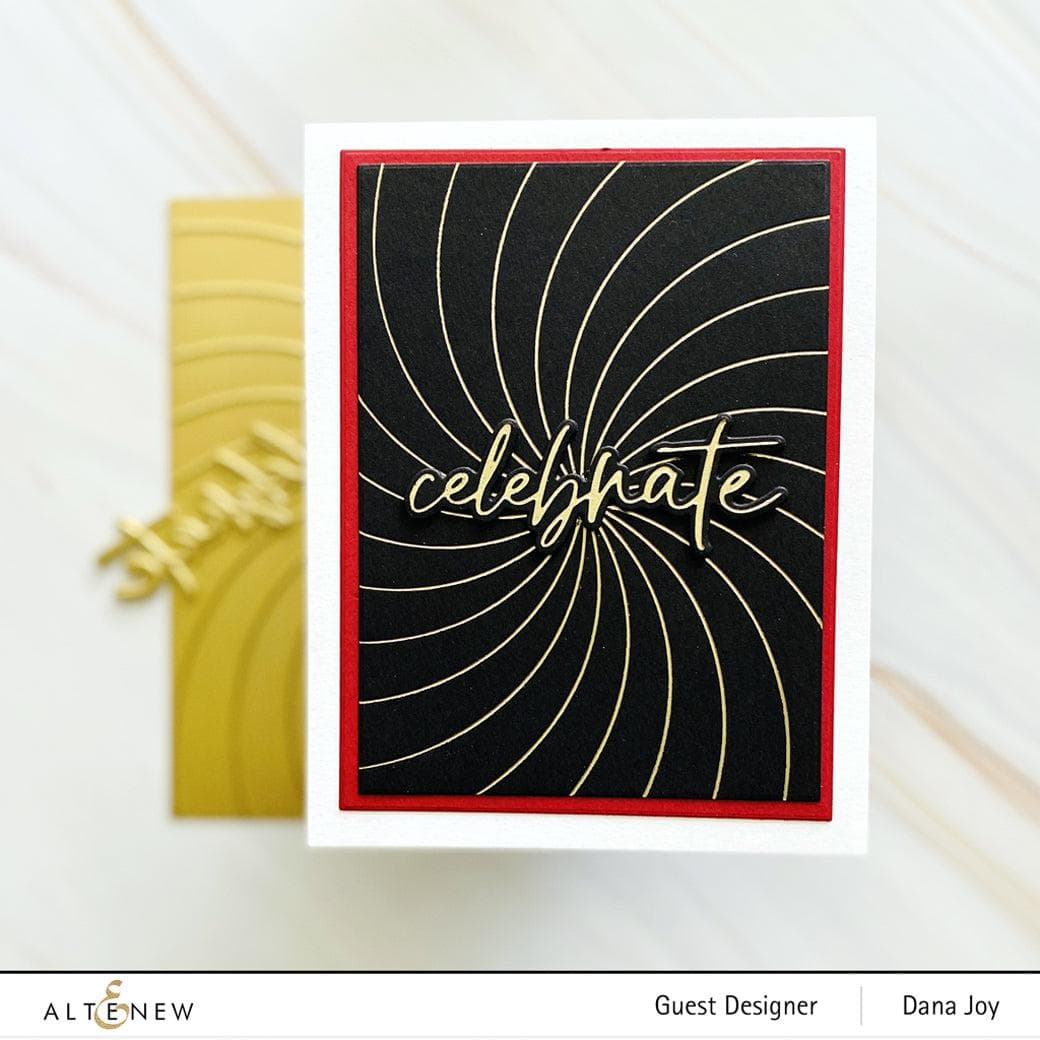Part A-Glitz Art Craft Co.,LTD Hot Foil Plate Rainbow Burst Hot Foil Plate