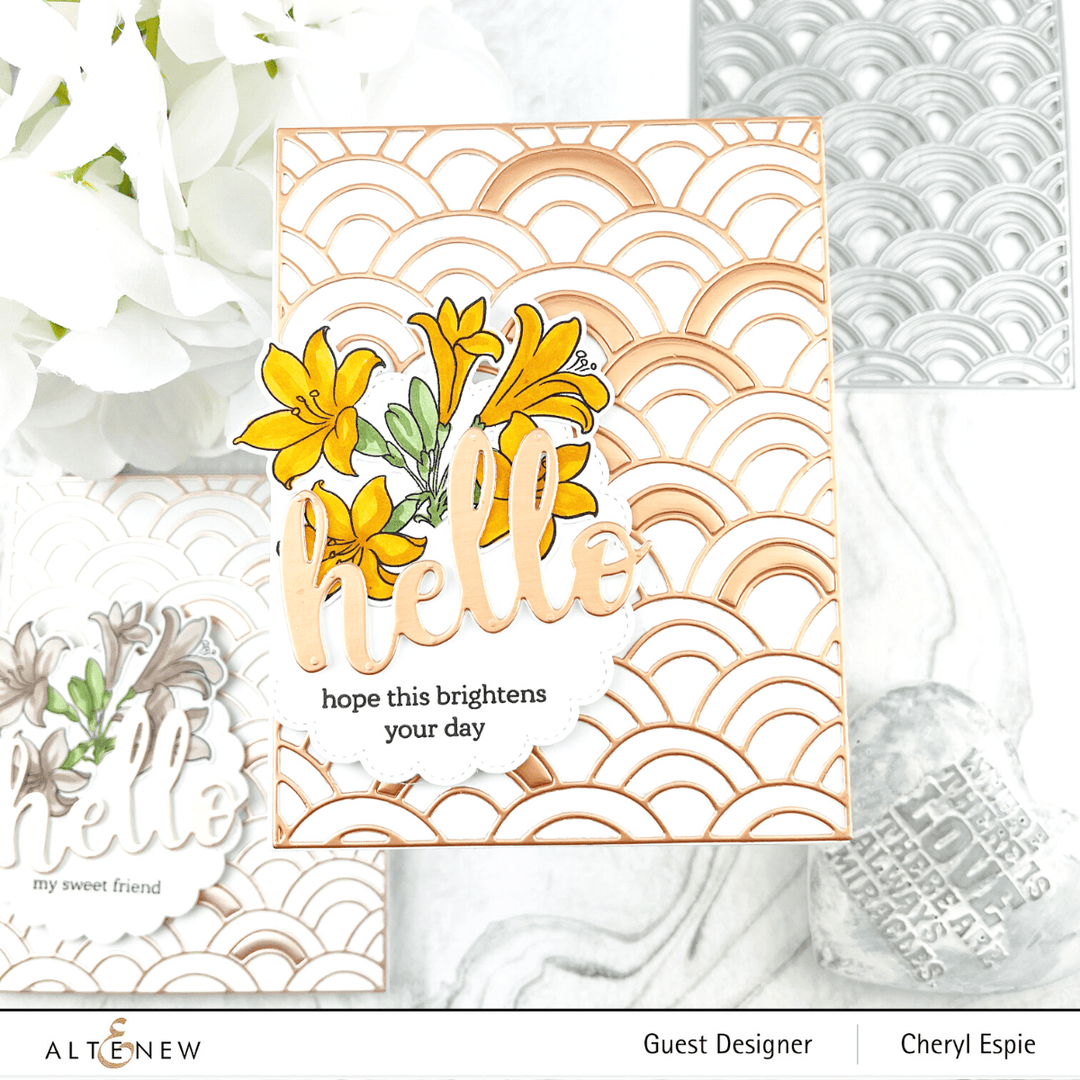 Part A-Glitz Art Craft Co.,LTD Hot Foil Plate Scalloped Circles Hot Foil Plate Set