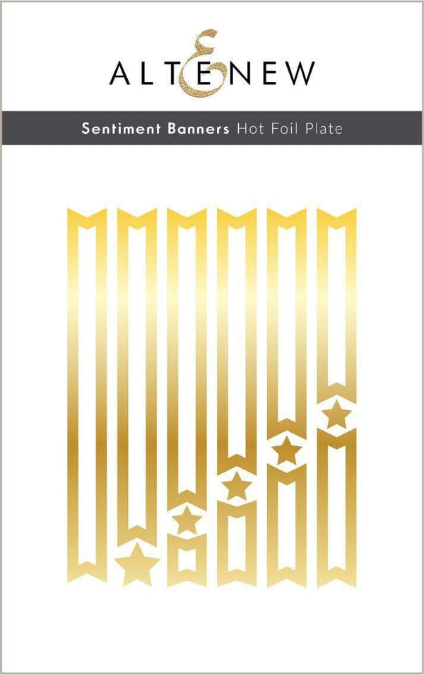 Part A-Glitz Art Craft Co.,LTD Hot Foil Plate Sentiment Banners Hot Foil Plate