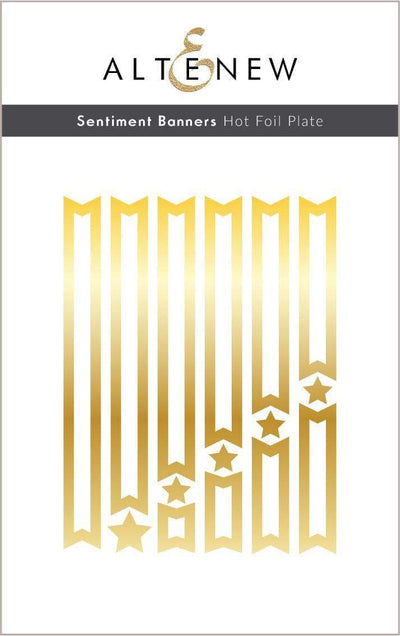 Part A-Glitz Art Craft Co.,LTD Hot Foil Plate Sentiment Banners Hot Foil Plate