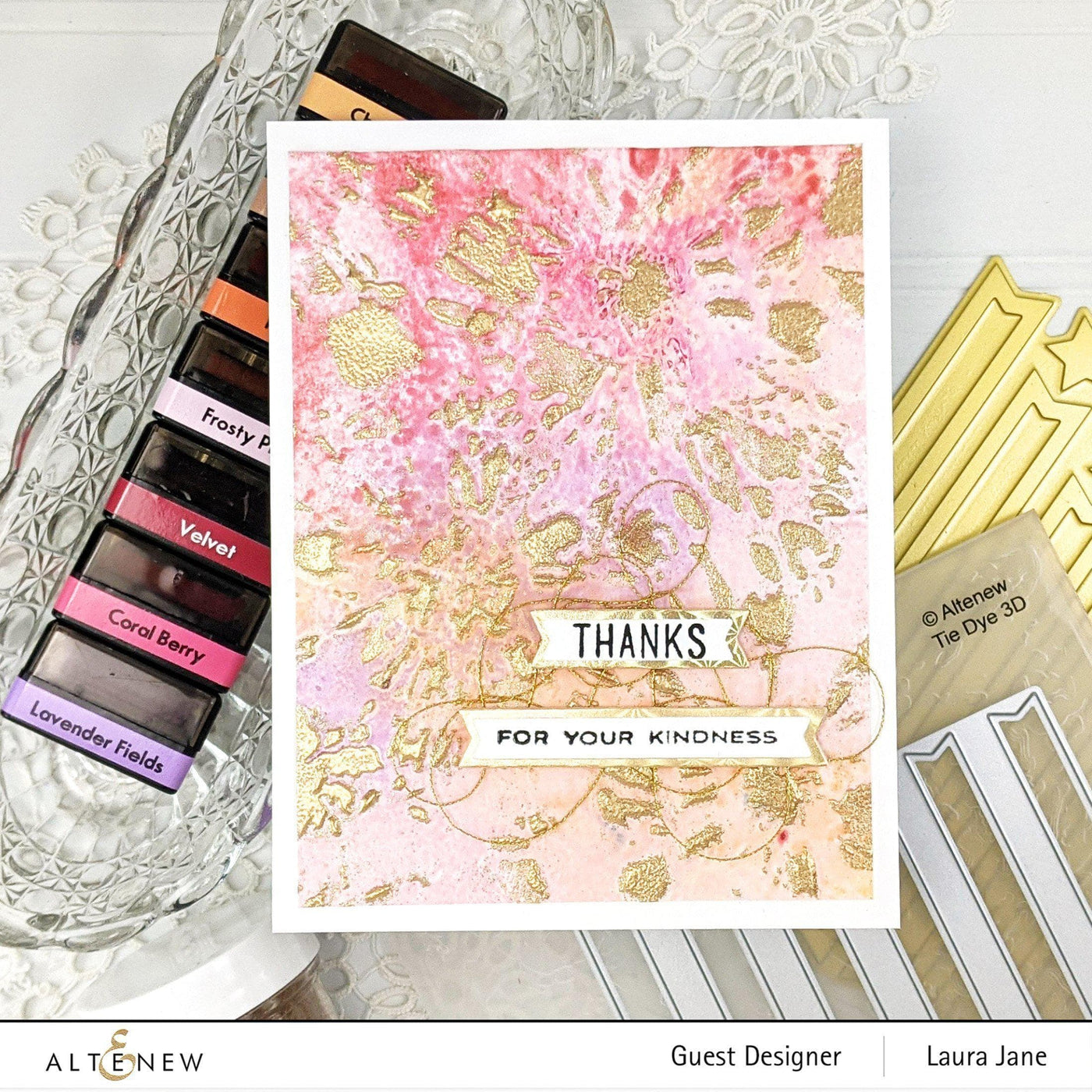 Part A-Glitz Art Craft Co.,LTD Hot Foil Plate Sentiment Banners Hot Foil Plate